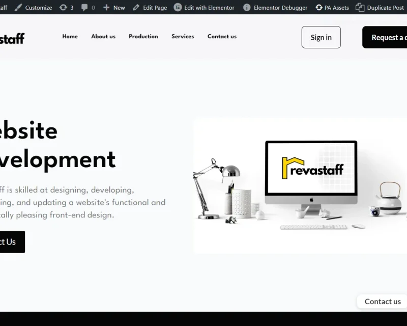 revastaff.com website development