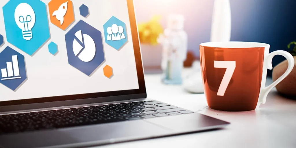Global business strategy planning icon concept